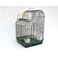 Medium Wave Shape Roof Bird Cage with Playing Top