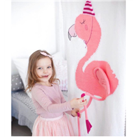 Hot Sale Home Style Flamingo & Unicorn Print Knitted Throw Blanket for Kids & Babies