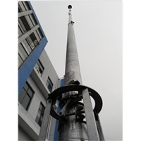 Telescopic Antenna Mast Portable 6m 9m Aluminum Mast Light Weight Telescoping Pole Hand Push Or Winch up