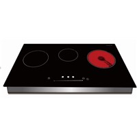 Built in 3 Burner Induction Cooker with Infrared Cooker