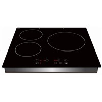 Built in 3 Burner Induction Cooker with Sensor Touch Controller, Four Digital Display