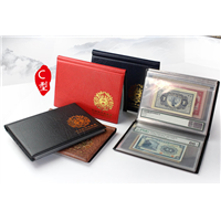 Banknote Collector Album PU Leather Stamp Album Currency PMA PCGS