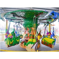 Kiddie Swing Ride, Mini Flying Horses Carousel for Sale