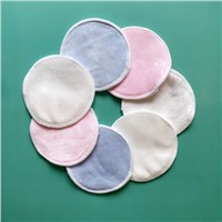 100% Biodegradable Bamboo Velvet Makeup Remover Pads Personal Care Customized Logo Reusable Washable Facial Cleaning