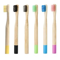 Child-Sized 100% Biodegradable Bamboo Toothbrush Customized Logo Teeth Cleaning Sustainable Package Oral Care