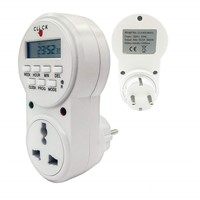 Electrobot Plastic 24x7 Automatic Smart Digital Programmable Timer Switch with Smart Socket Plug