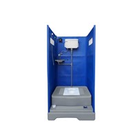 Recyclable Cube Portable Toilet for Outdoor Concert Drain off Portable Toilets with Ceramic Squat Bedpan DOS-858