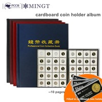 Collector Album PU Leather Album Cardboard Coin Holder Album