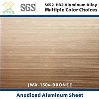 Brushed Anodized Aluminum Sheet for Interior Decoration, Metal Building Facade Material, Metal Ceiling Material
