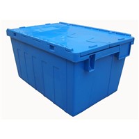 Plastic Crate with Lid for Warehouse Storage &amp;amp; Logistic