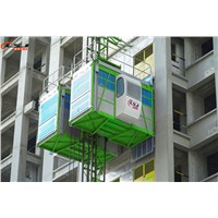 Rich Experience SC200 0-33m/Min Double Cage Building Hoist/ Construction Lifter