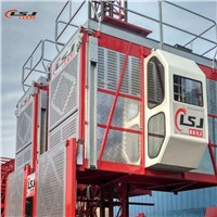 Prefessional Manufacturer SC200 0-33m/Min Double Cage Construction Passenger & Material Lift Hoist