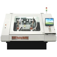 PCB Single/Double Side 2-Spindles 60K Rpm Speed CNC Routing Machine
