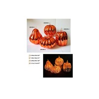 Glass Pumpkin Lantern Light Hollelween