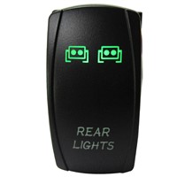 Environmental Green LED Light Bar ABS On-off &amp;amp; On-off-On Rocker Switch with CE Certification