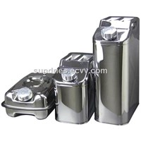 Stainless Steel Jerry Can Diesel Fuel Petrol Water Carrier Oil Storage Drum for Boat/4WD/Car/Motorbike