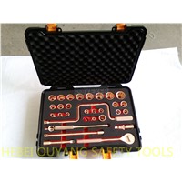 Non Magnetic ATEX Tools Socket Set 32 Pcs 1/2&amp;quot; Drive, Metric