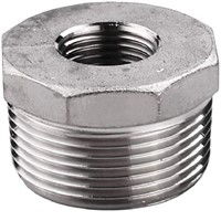 Stainless Steel Hexagon Bush 1-1/4in R(T) Male x 3/4in G(P) Female