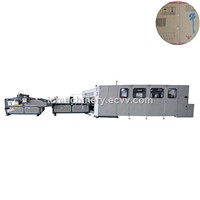 Automatic High Speed Corrugated/Carton Box Gluing &amp;amp; Stitching &amp;amp; Folding In Line Machine