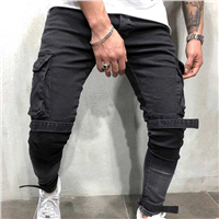 2021 Wholesale Mens Denim Jeans Fashionable Silm Fit Street Wear