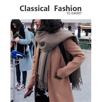 Factory Supply Fashion Classical Viscose Wool Scarf