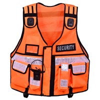 Hi Viz Tactical Vest Security Reflective Safety Vest with for Enforcement, CCTV, Dog Handler Tac Vest with Multi-Pockets
