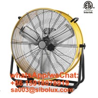 30inch 36 Inch Metal Floor Drum Fan Direct Drive Heavy Duty Industrial Fan with Wheel /Ventilador