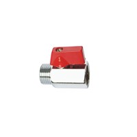 1/8&amp;quot;-1/2&amp;quot; 3/4&amp;quot; 1 Inch Forged Brass Mini Ball Valve Chrome Plated with FXF Or FxM Thread Plastic Aluminium Butterfly Hand
