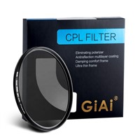 GiAi Multi-Coated 77mm Circular Polarizer Filter Camera CPL Filter for Dslr Camera
