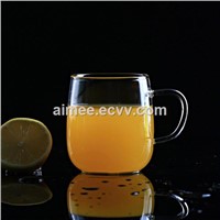 Factory Sale Big Capacity Crystal Glass Coffee Mug Milk Cola Tea Cup Reusable Cup with Handle