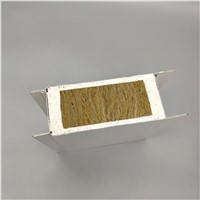 100mm Thickness Wall &amp;amp; Roof Glass Magnesium Rock Wool Sandwich Panel for Steel Warehouse