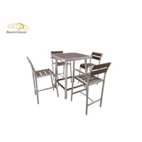 Leisure Outdoor Furniture Sets Garden Dining Furniture Aluminum Frame Waterproof Table Chair Sets