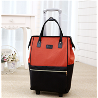 Women Business Travel Trolley Bags Travel Backpacks with Wheels Luggage Trolley Backpack Mochila Rolling Baggage