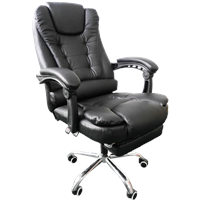 Luxury Boss Adjustable Director Executive Computer PU Leather Swivel Staff Swivel Home Lift Armrest Rotating Lounge Offi
