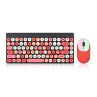 2.4G Wireless Colorful Keyboard Mouse Rwmote