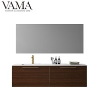Vama 1600mm Guangzhou Used Wall-Mounted Bathroom Vanity with White Sintered Stone 303160