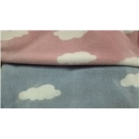 Ab Yarn Print Flannel Knitting Garment Bedding Polyester Fleece Fabric