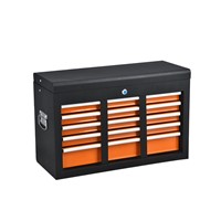 23.6&amp;quot; in Premium Heavy Duty Single Bank Top Tool Chest Deep Cabinet Black US Gen with 9 Drawers
