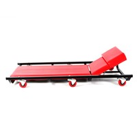 Rolling Garage Shop Creeper 40&amp;quot; Padded Mechanic Cart with Adjustable Headrest