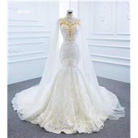 Liyana Novias Cape Mermaid Wedding Dress