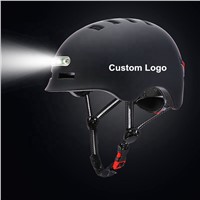2021 Protection Bicycle Helmet Motorcycle e Scooter Helmet with Lights LED Front &amp;amp; Rear Warning