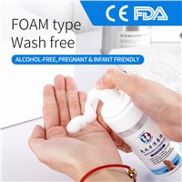 100MLalcohol-Free Rinse-Free Instant Dry Foam Hands Sanitizer &amp;amp;Disinfectant for Kids Hands Cleaning with CE Certificate