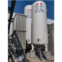 10kl 8bar Vertical Type Liquid Oxygen Tank Cryogenic Liquid Nitrogen Tank for Chemical Plant Use