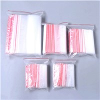 China Supplier Factory In Stock Food Grade LDPE Plastic Clear Reclosable Poly Ziplock Zip Lock Bags