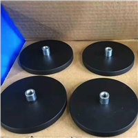 Factory Stock-Strong Magnetic Rubber Coated Sucker-Rubber Coated Magnet-Round Magnetic Base