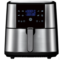 Stainless Steel Houing 1800W 6L 8L Air Fryer with Frying Basket Big LCD Display Control Program