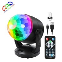 Portable Sound Activated Party Lights for Outdoor & Indoor Battery Powered/USB Plug In Dj Lighting RBG Disco Ball Stro