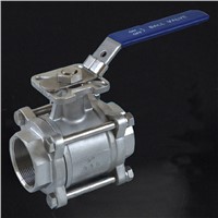 R415 3 Pieces Ball Valve with Mounting Pad