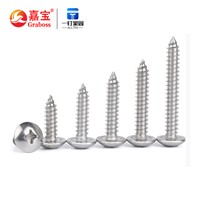 304 Stainless Steel Large Flat Head Cross Tapping Screws