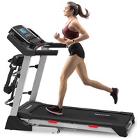 3HP DC Motor Semi Commercial Folding Electric Treadmill Machine Home with Multi-Functional Massager